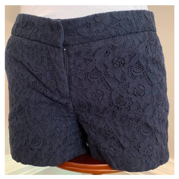Cynthia Rowley Pants - Cynthia Rowley Navy Blue Lace Shorts Sz 4